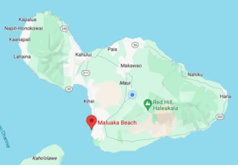 Maluaka Beach Map